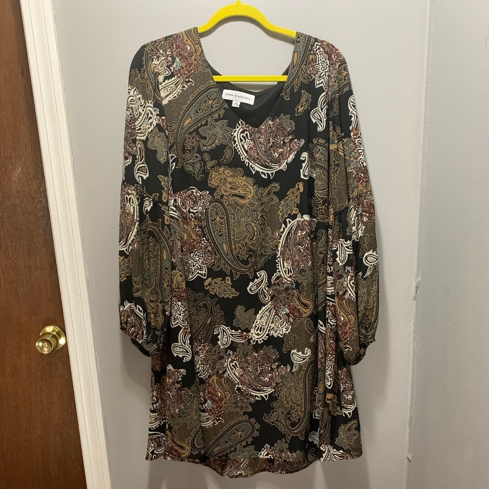 Size 2x paisley print dress